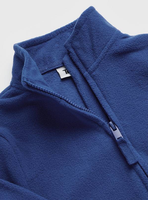 Royal blue best sale fleece school cardigan